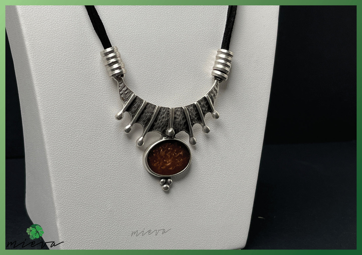 Sunburst Pendant - Amber