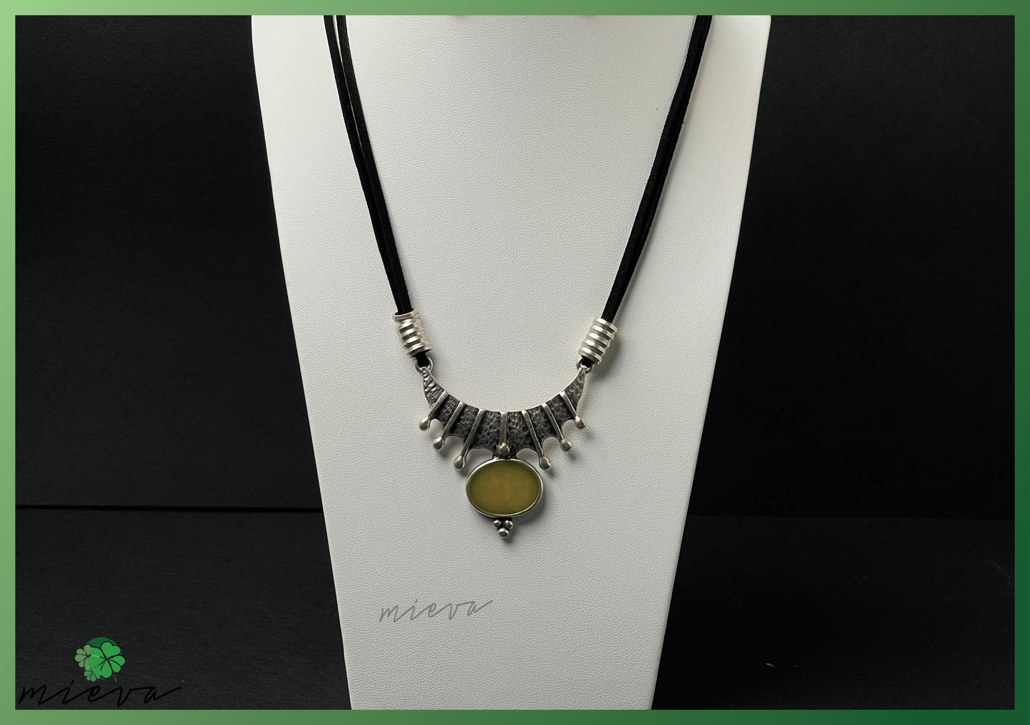 Sunburst Pendant - Olive