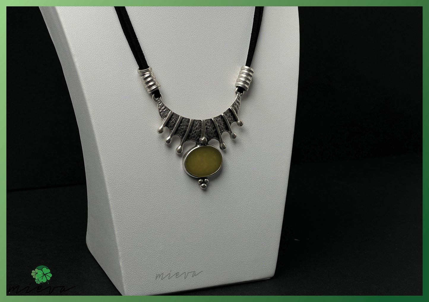 Sunburst Pendant - Olive