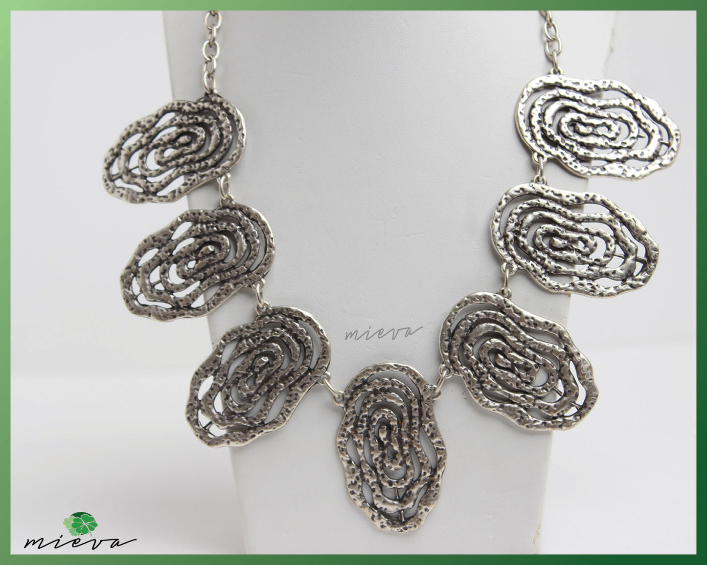 Ornate Filigree Spiral Necklace