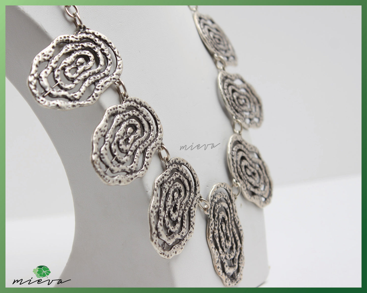 Ornate Filigree Spiral Necklace