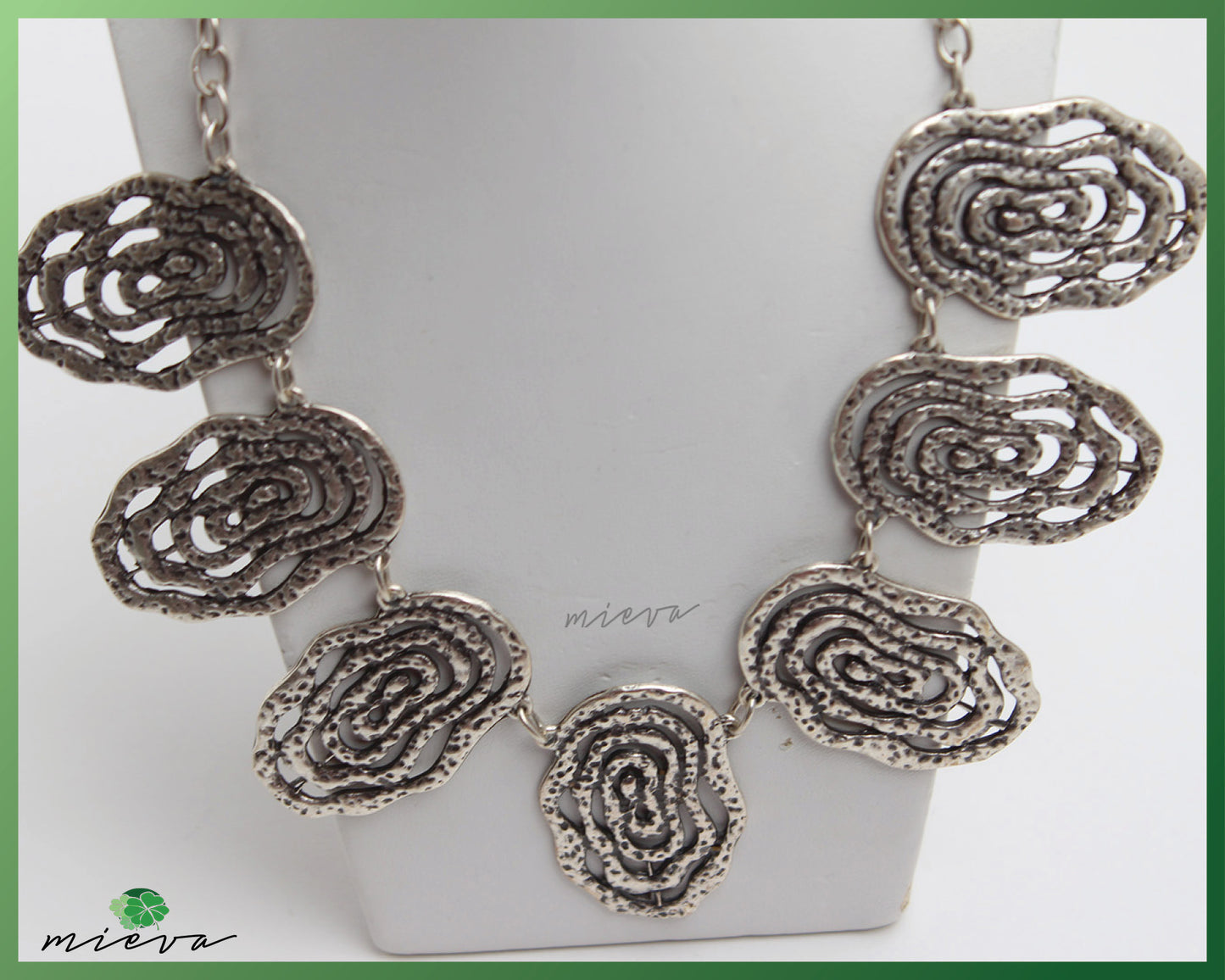 Ornate Filigree Spiral Necklace