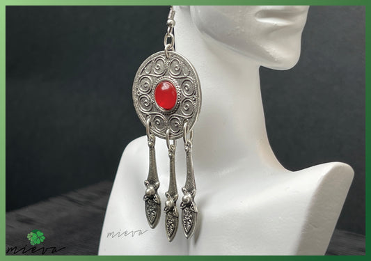 Gypsy Enchantment Chandelier Earrings - Scarlet Chimes