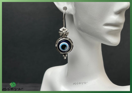 Mystical Gaze Leverback Earrings - Celestial Bloom