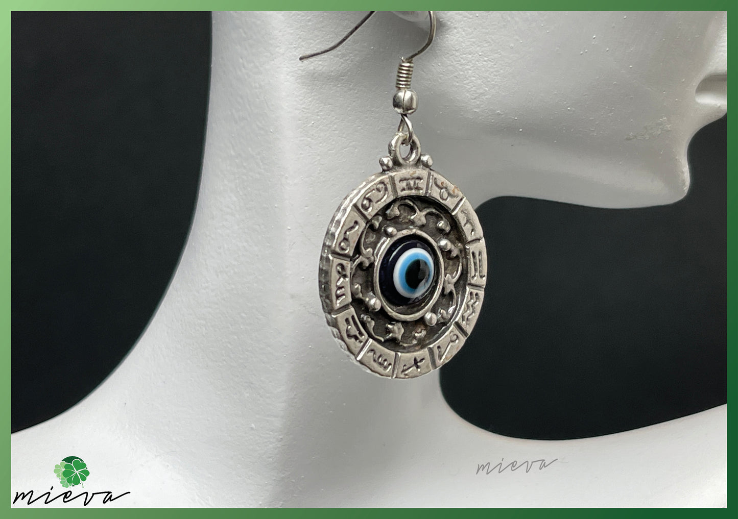 Mystical Gaze Hook Earrings - Guardian's Amulet