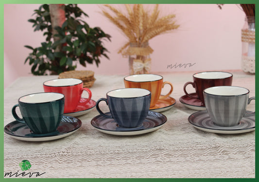 Vibrant Colorful Espresso Cup Collection