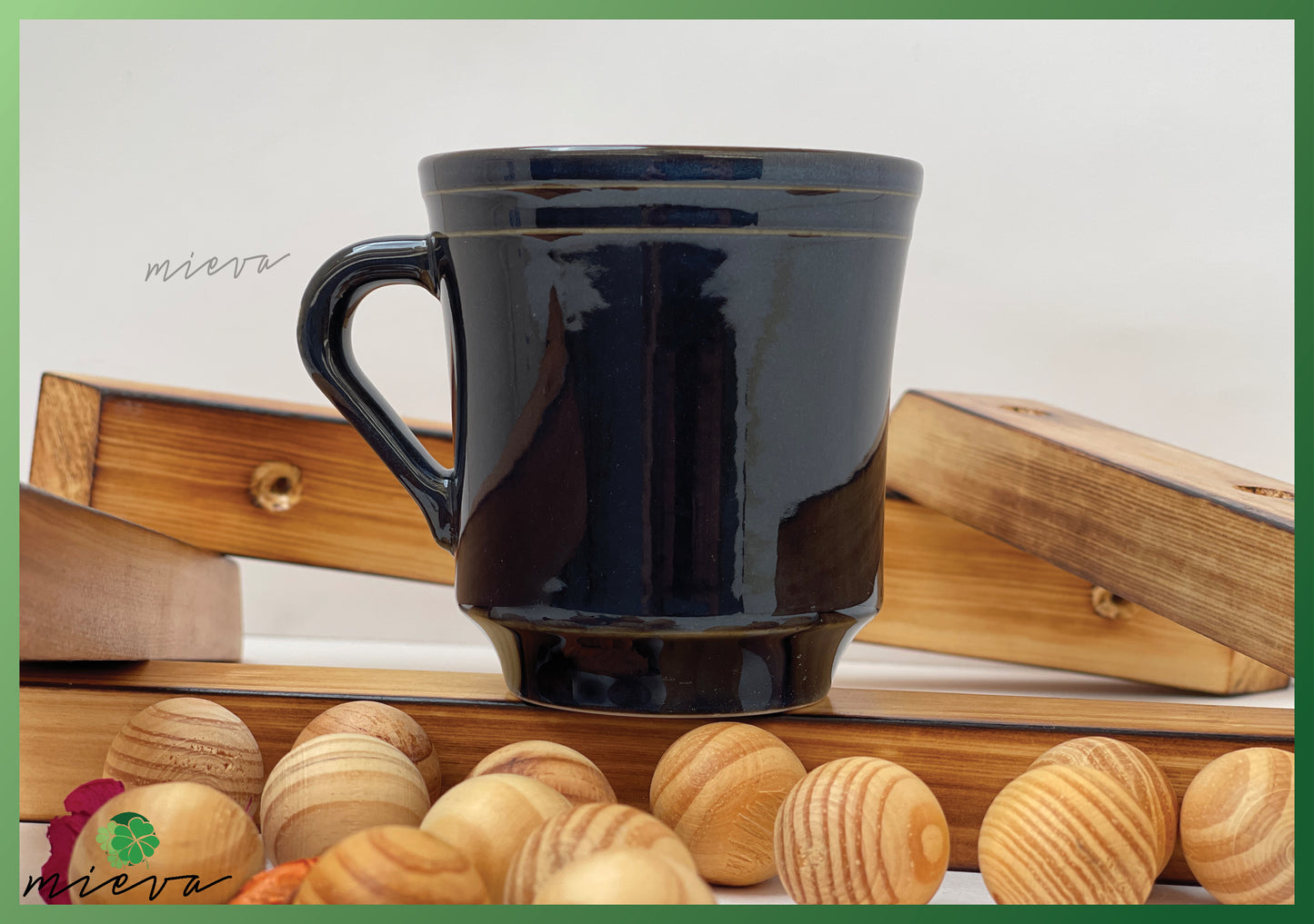 Glossy Deep Blue Ceramic Mug