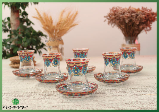 Ornate Cultural Tea Glass Set - Royal Ottoman